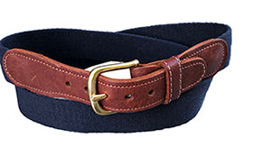 Men's Popular monogrammed Surcingle Belt  Navy |Designs by Lillie